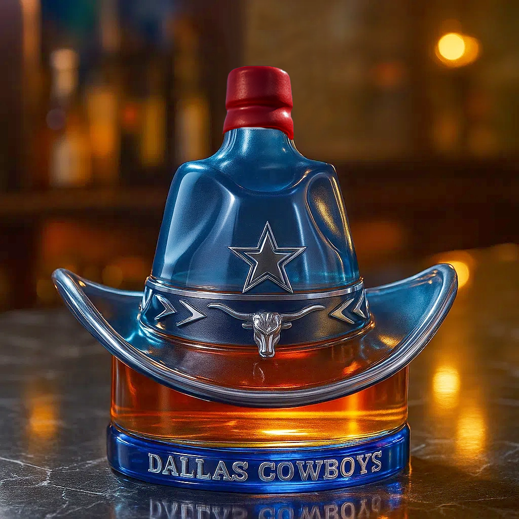 Western Glory, Lone Star Pride — Dallas Cowboys Whiskey Bottle-b