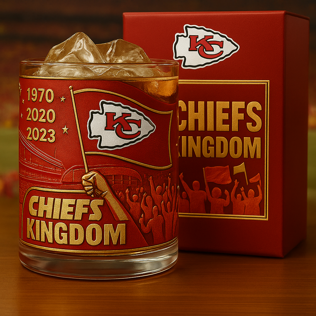Kansas City Chiefs Limited Edition Whiskey Glass-b