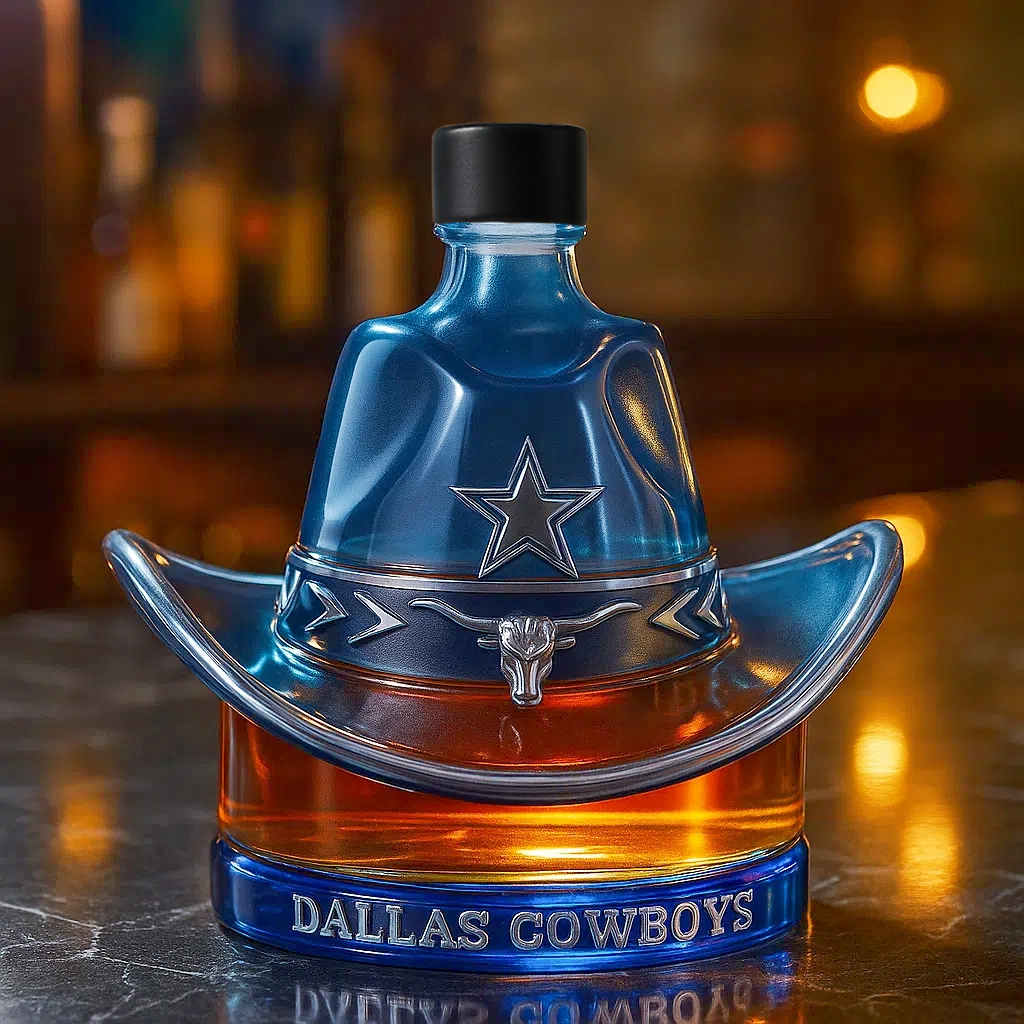 Western Glory, Lone Star Pride — Dallas Cowboys Whiskey Bottle-b