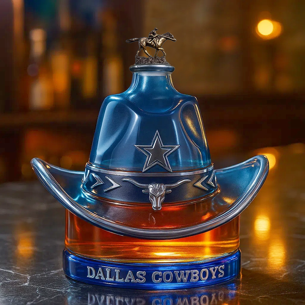 Western Glory, Lone Star Pride — Dallas Cowboys Whiskey Bottle-b