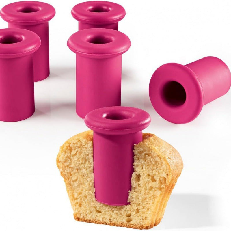 English muffin round drilling silicone opening plug(6 packs)