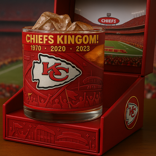 Kansas City Chiefs Limited Edition Whiskey Glass-b